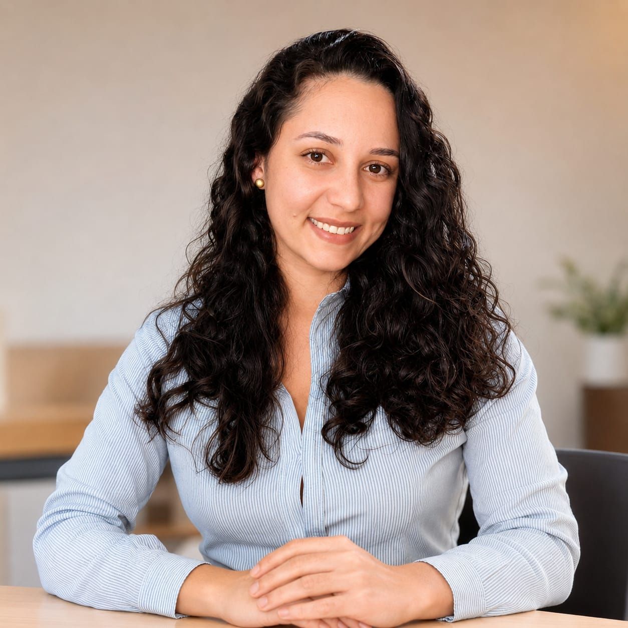 Retrato de Josiane Souza, sorrindo